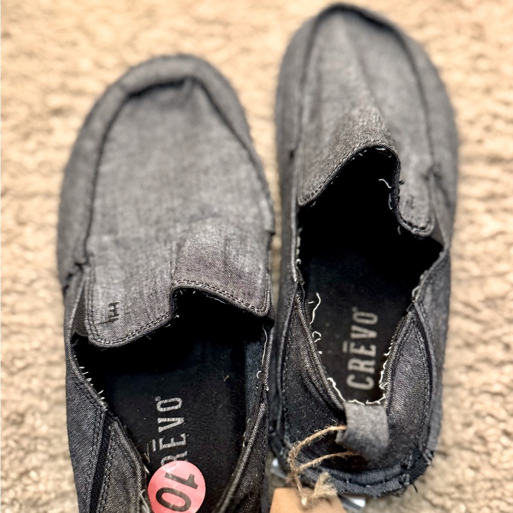 Crevo Rasta Slip-On Fashion Sneaker- Gray, 10